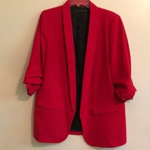 Zara red blazer size XL.